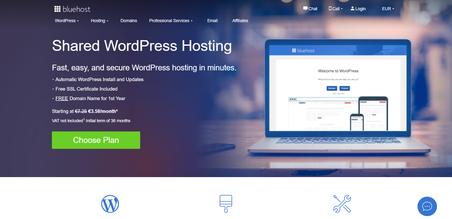 Bluehost Wp