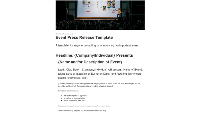 event-press-release